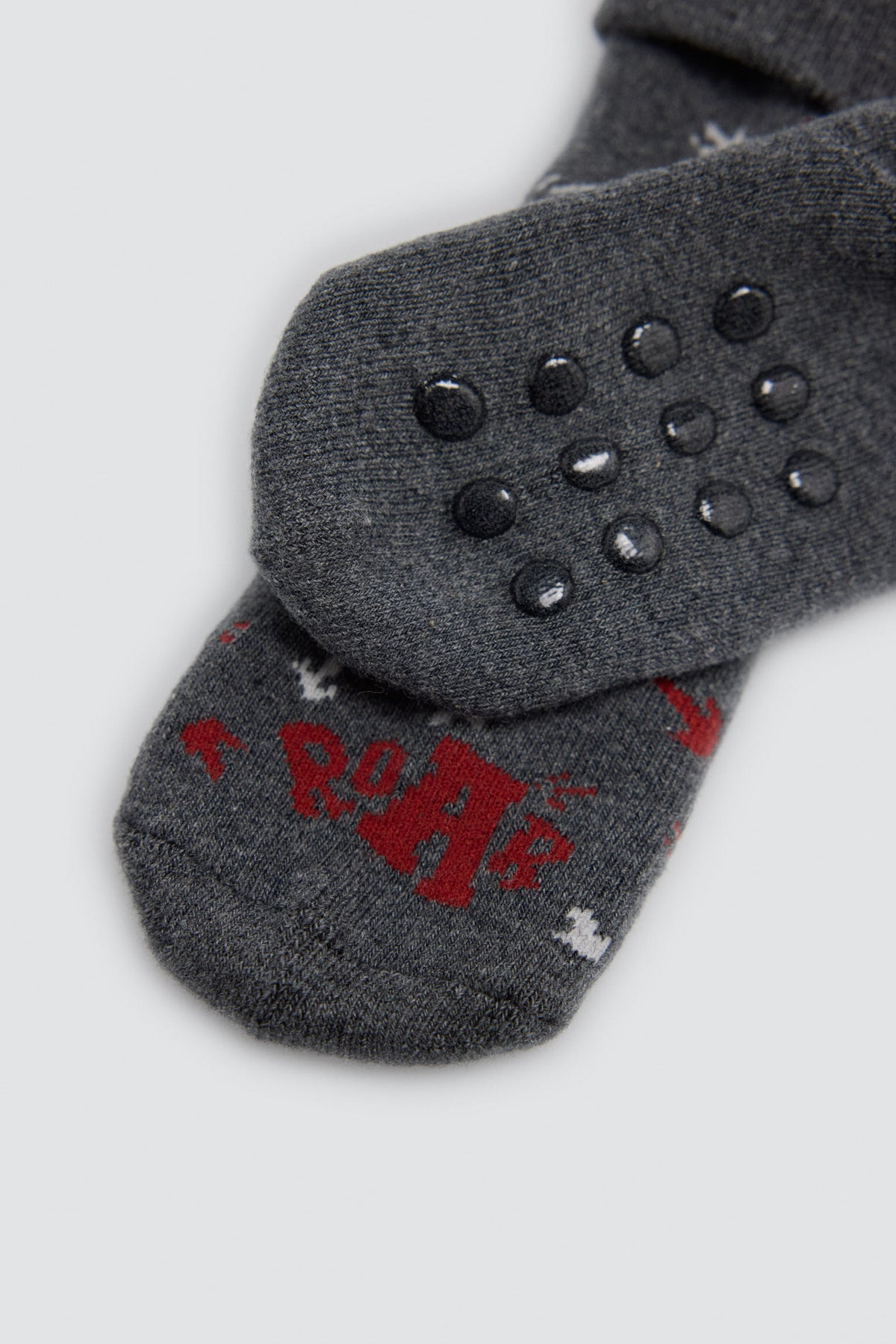 Lot de 4 chaussettes thermiques antidérapantes bébé imprimé tracteurs et flèches