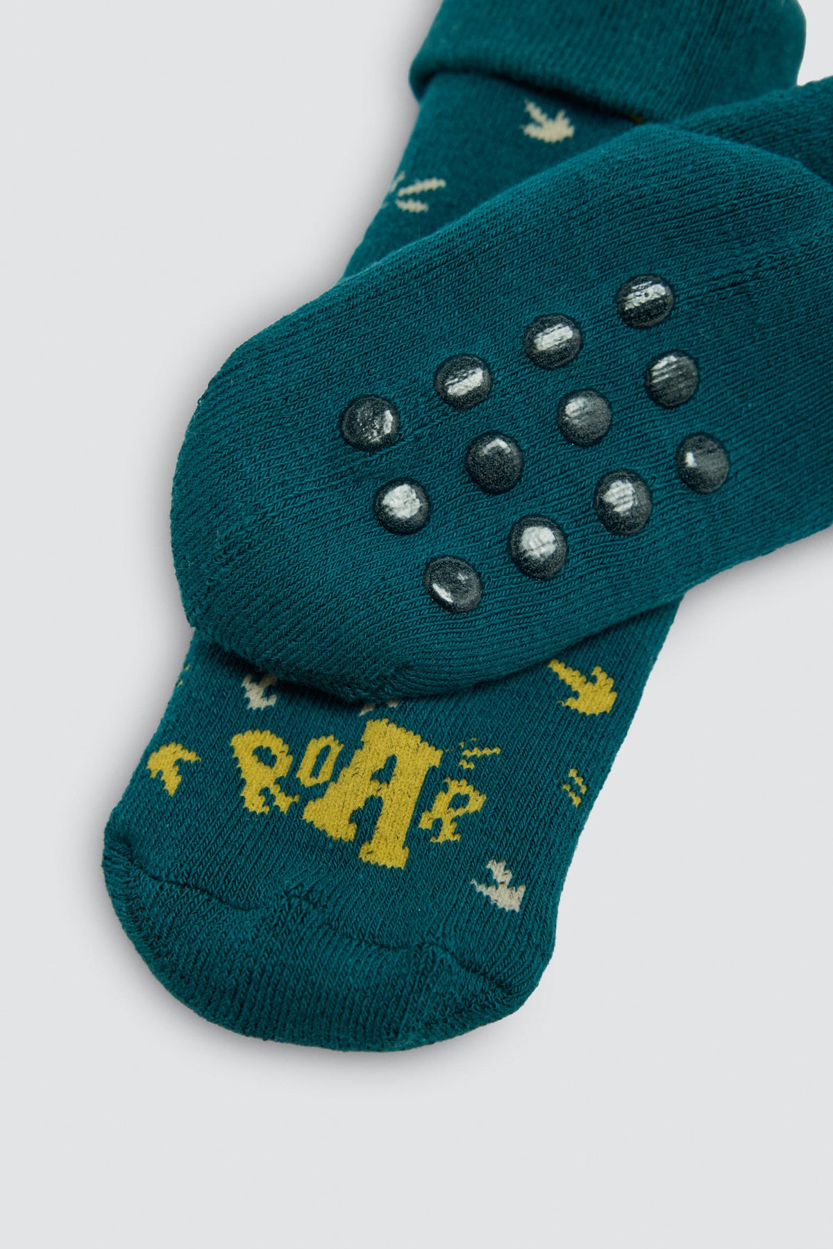 Lot de 4 chaussettes thermiques antidérapantes bébé imprimé tracteurs et flèches