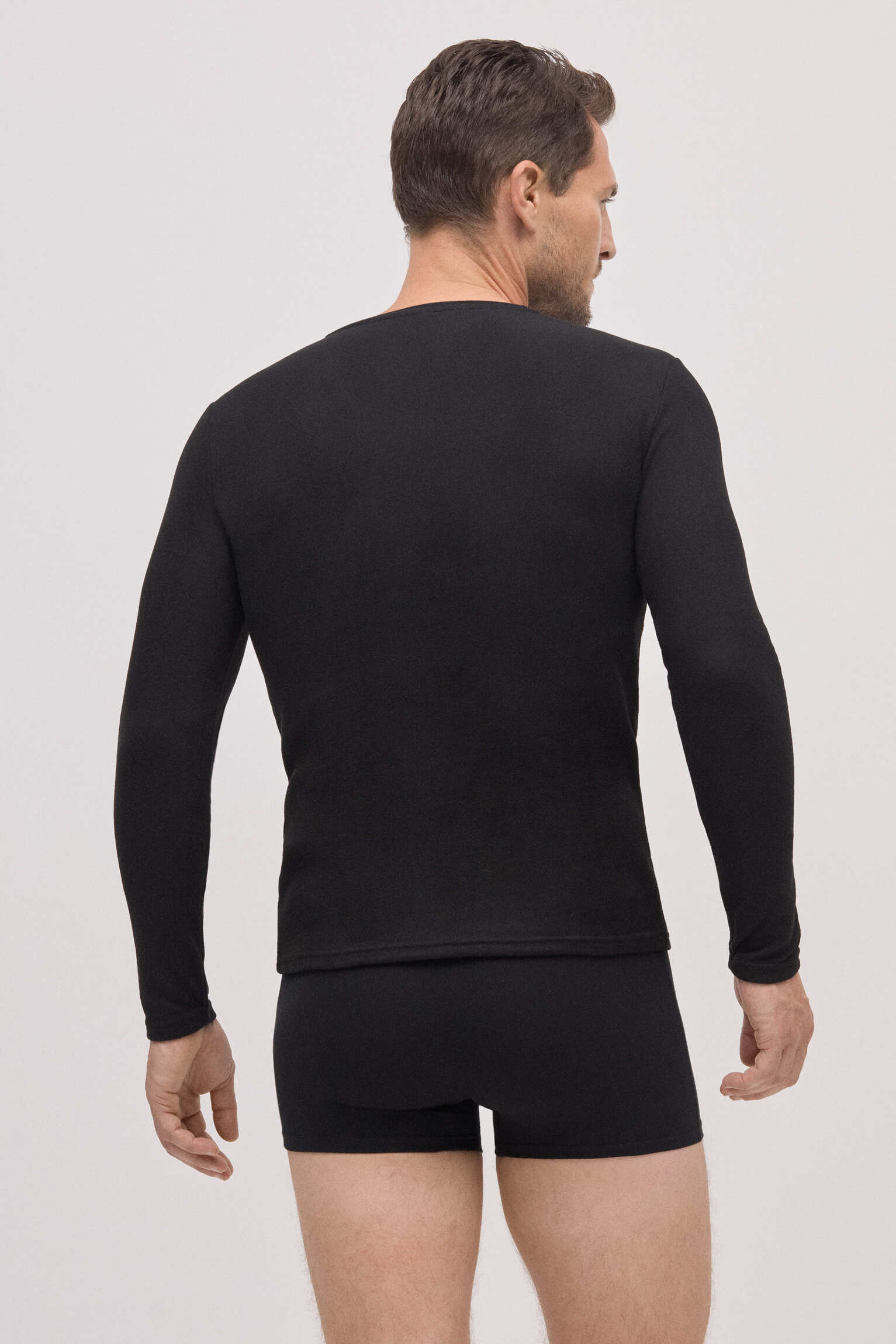 T-shirt thermique noir extra chaud pour homme
