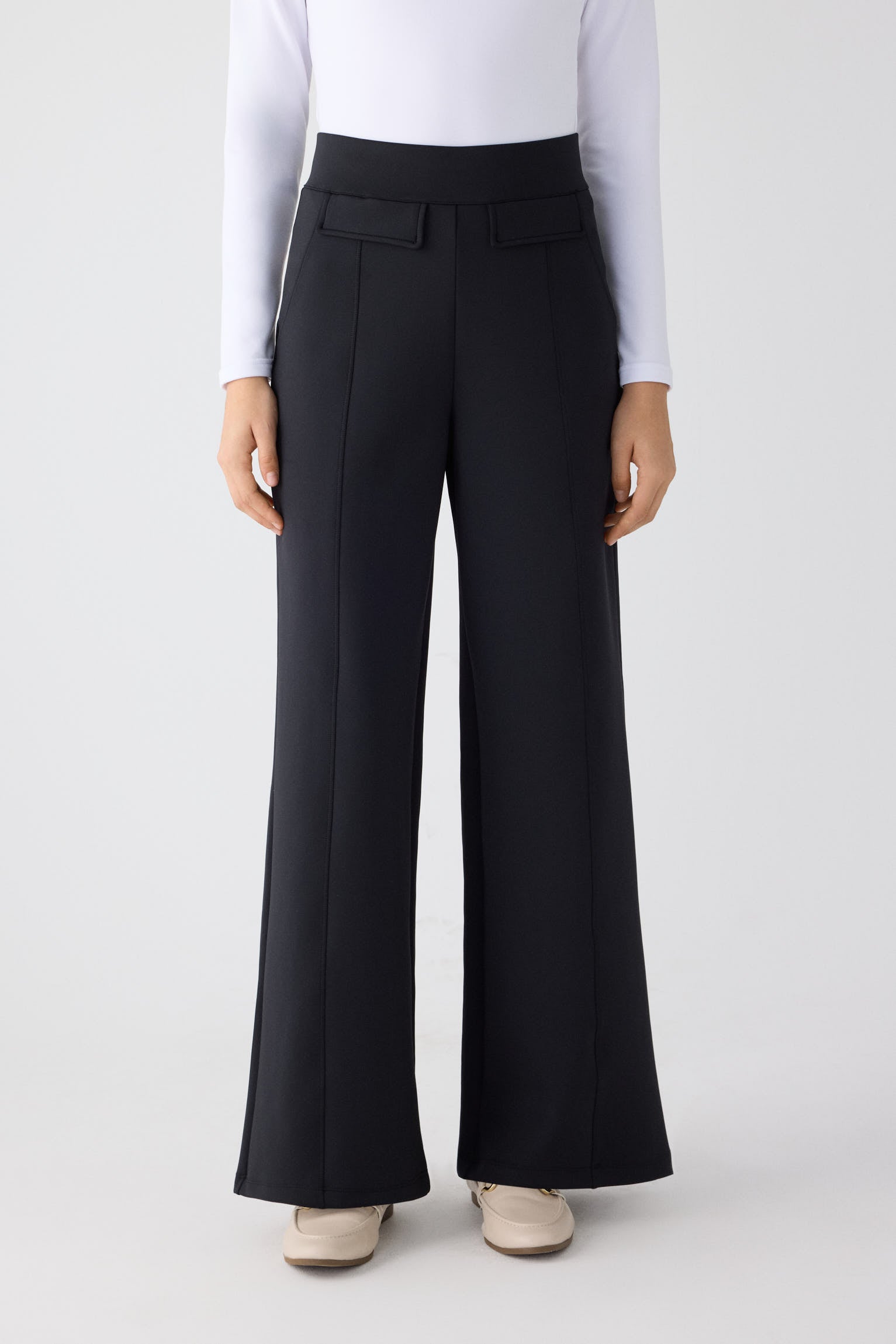 70473-negro-pantalon-mujer-ancho-de-tiro-alto-nervio-central-verde-negro