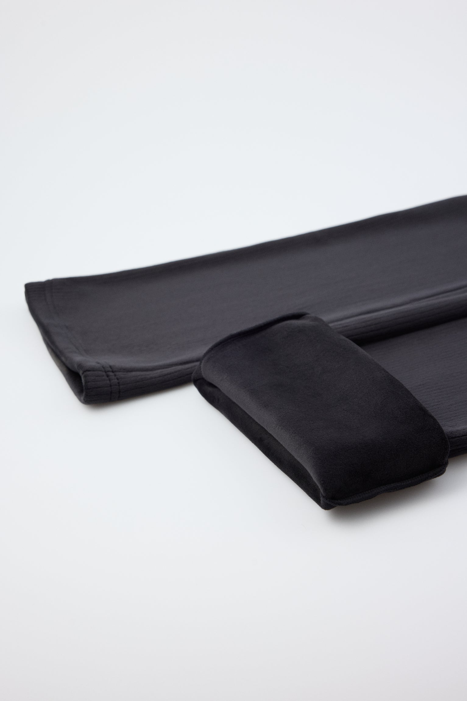 ULTRA THERMIQUE legging évasé effet velours côtelé noir