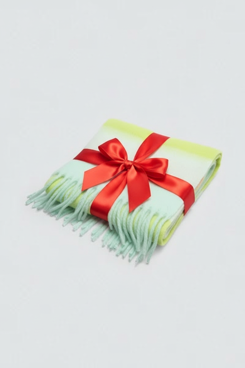 Écharpe rayée colorée