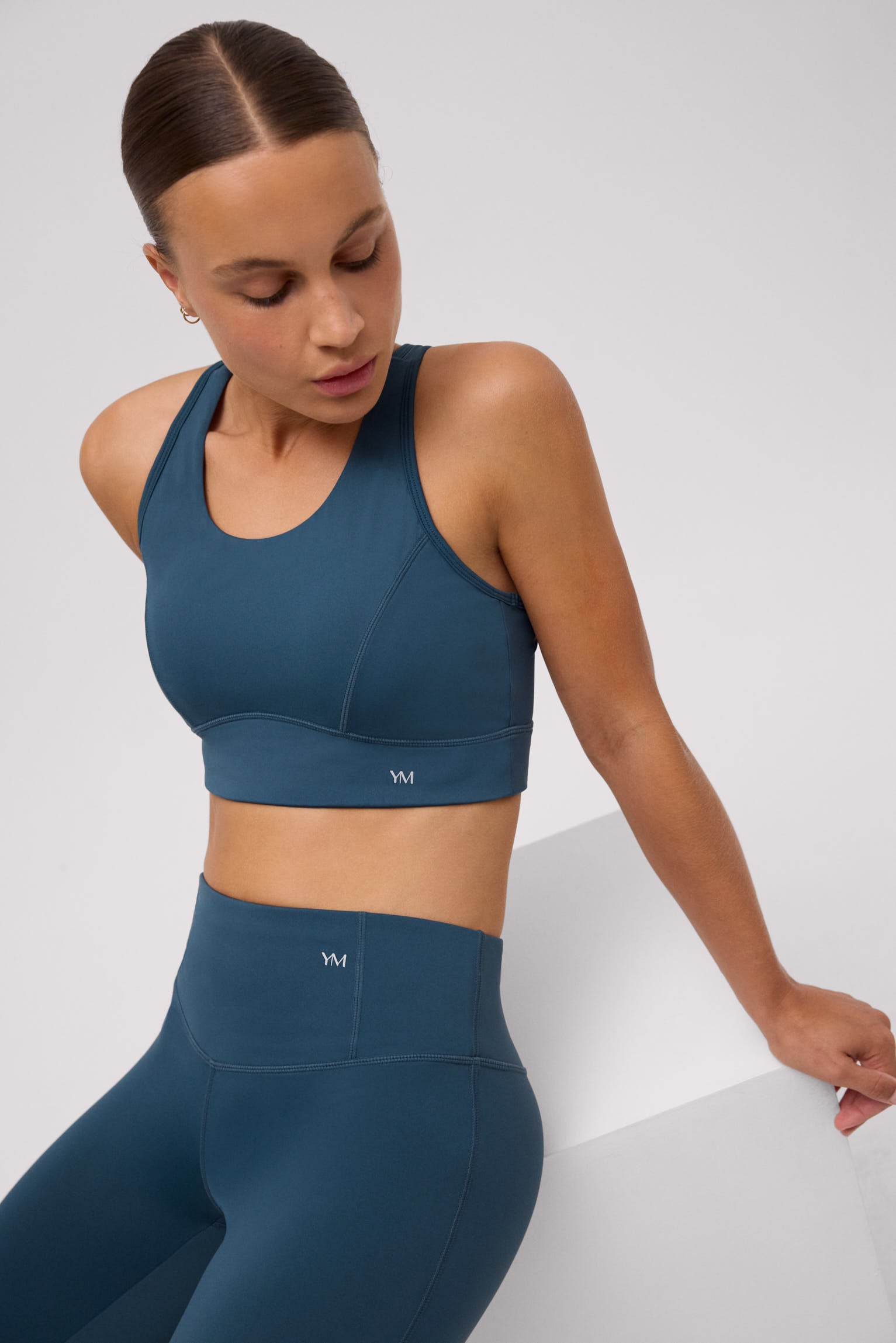 Soutien-gorge de sport dos nageur bleu
