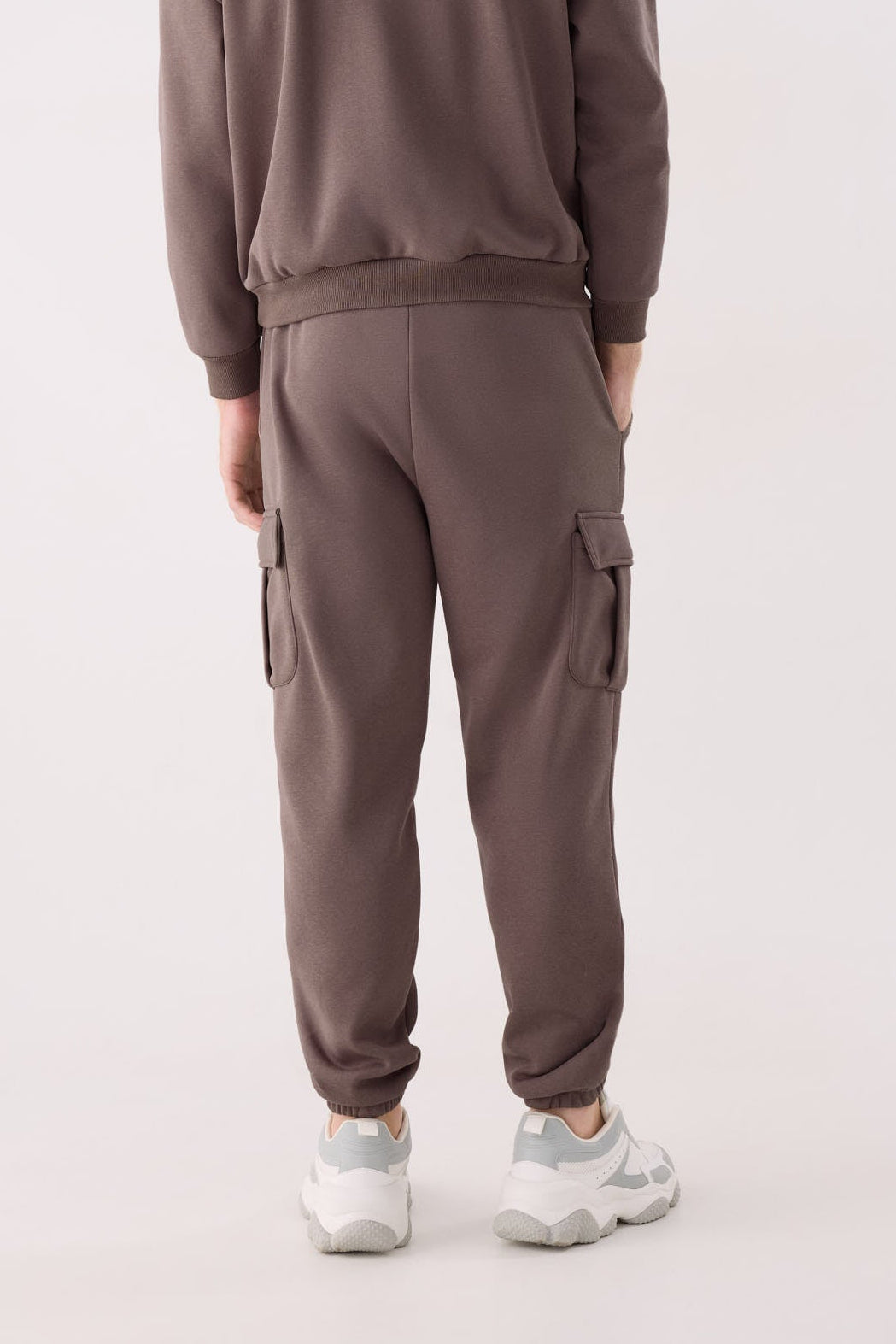 PRÉCOMMANDE Pantalon cargo homme marron molletonné taille réglable