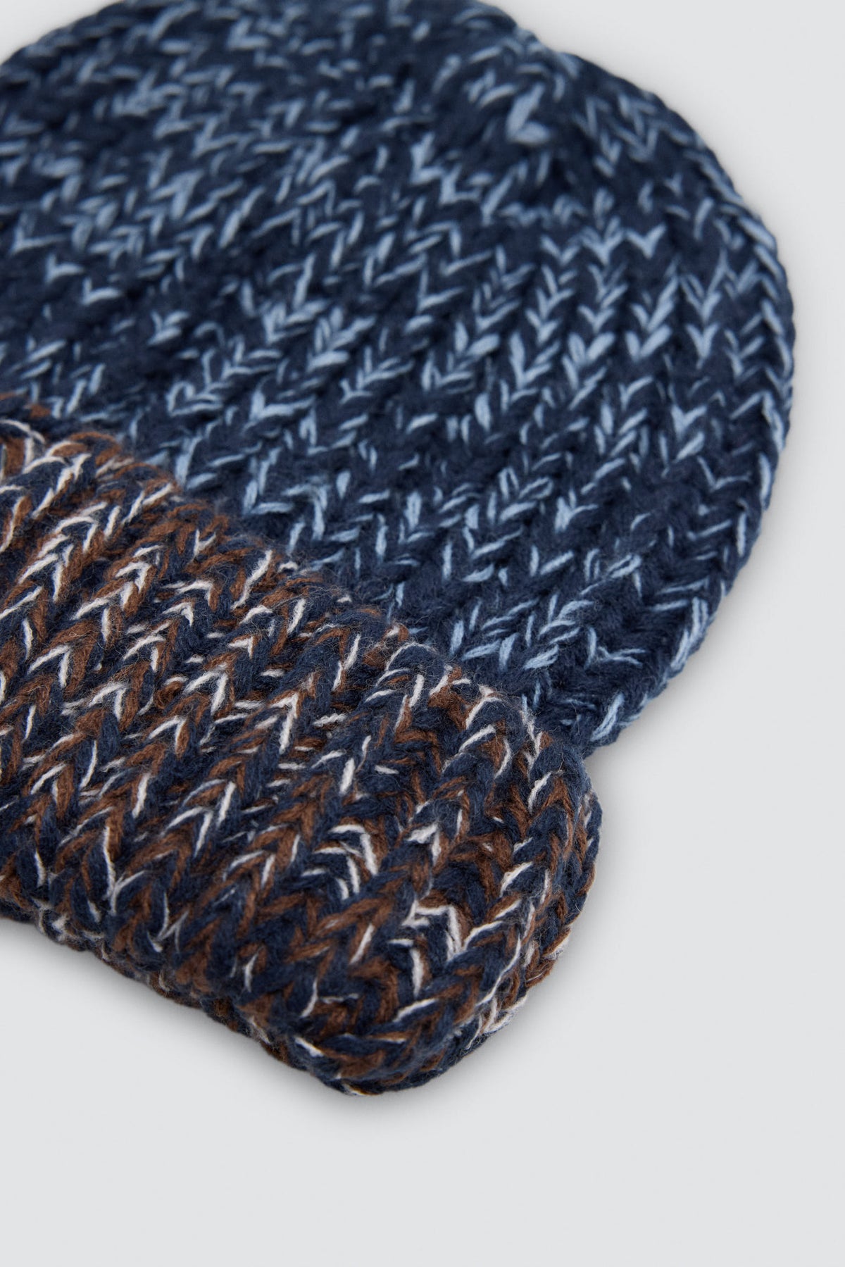 Gorro de punto para hombre jaspeado