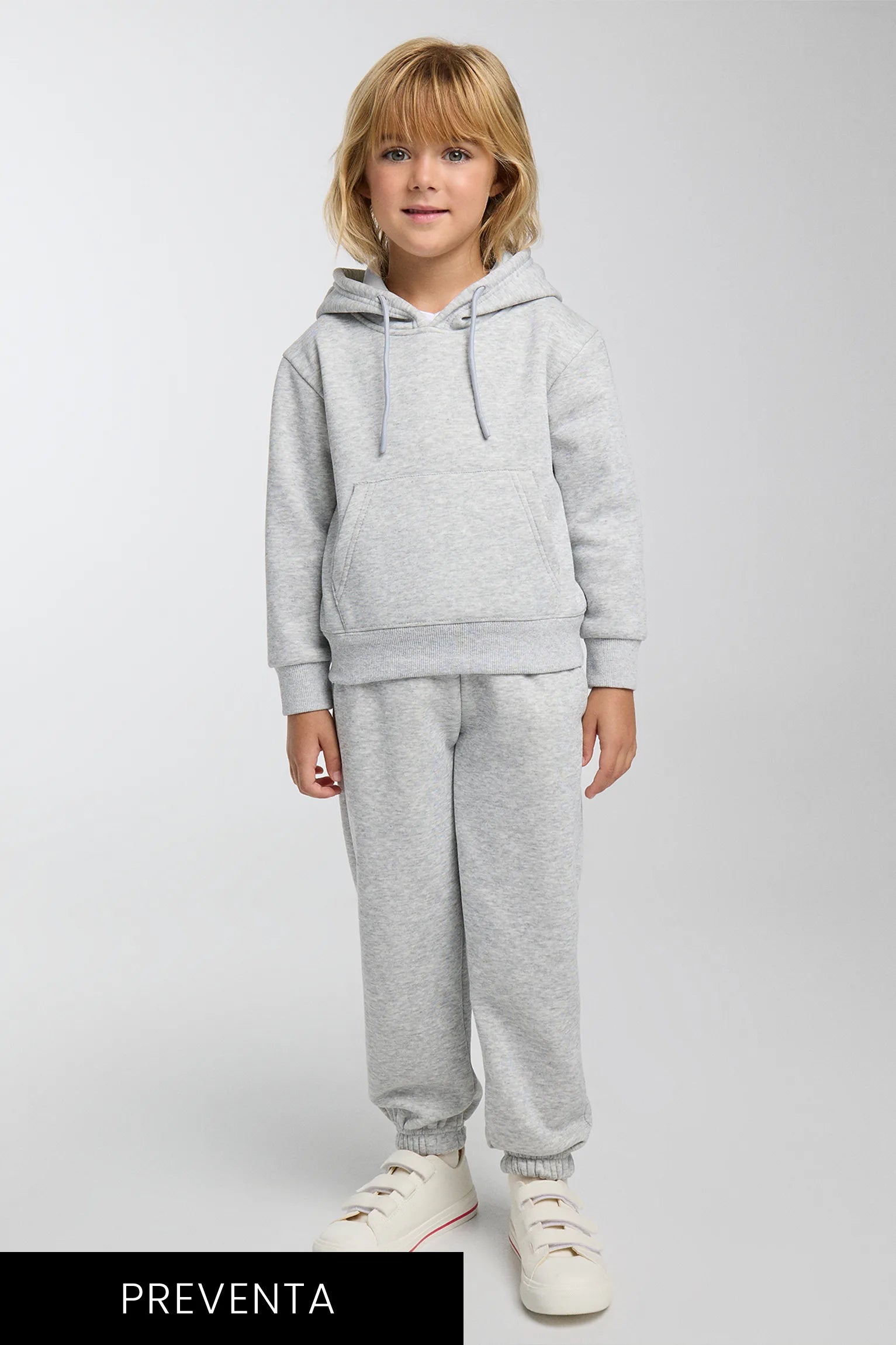 PRÉCOMMANDE survêtement fille gratté gris avec sweat et jogging
