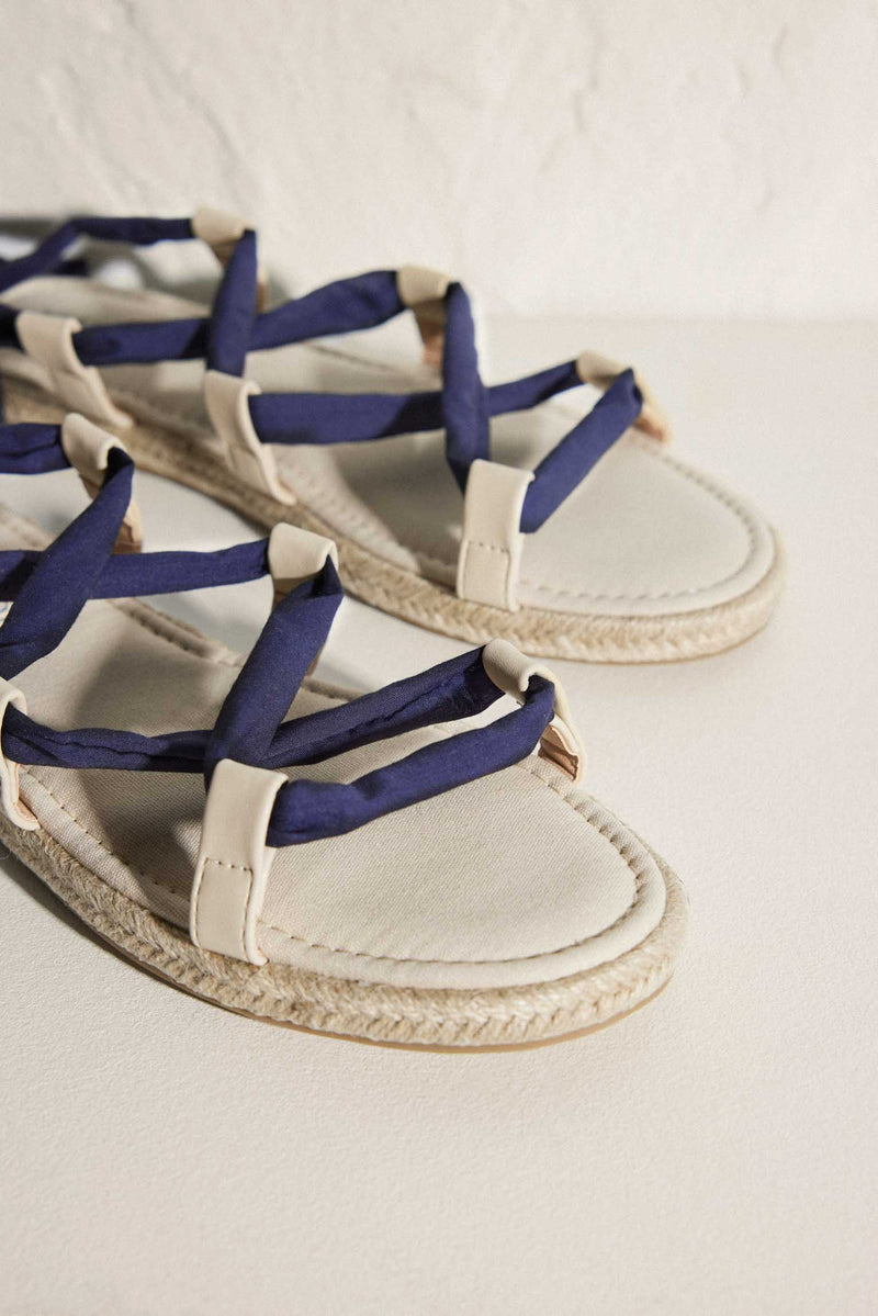 Sandales à brides colorées interchangeables et réglables