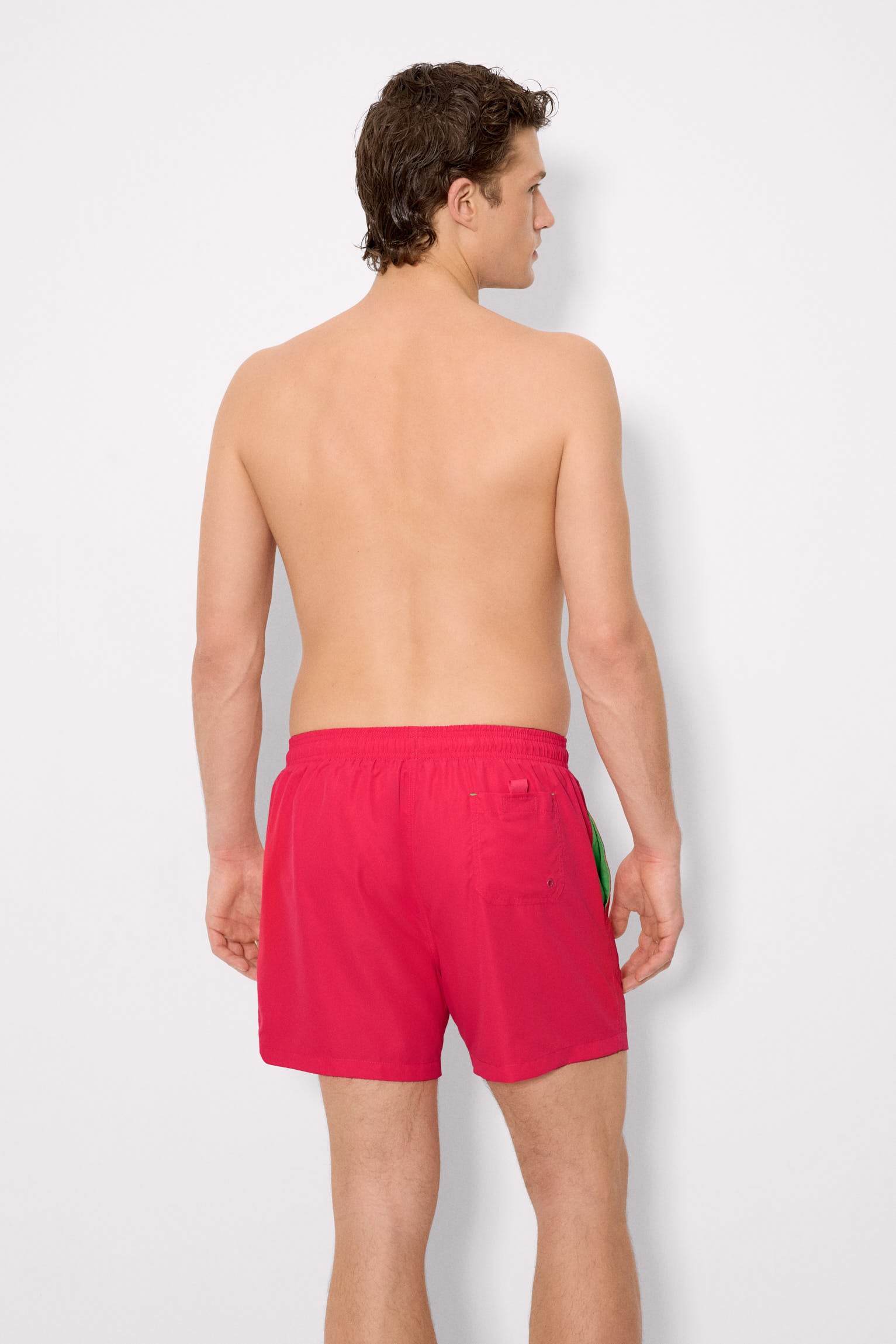 Maillot de bain mi-long fuchsia basique Sockarrats