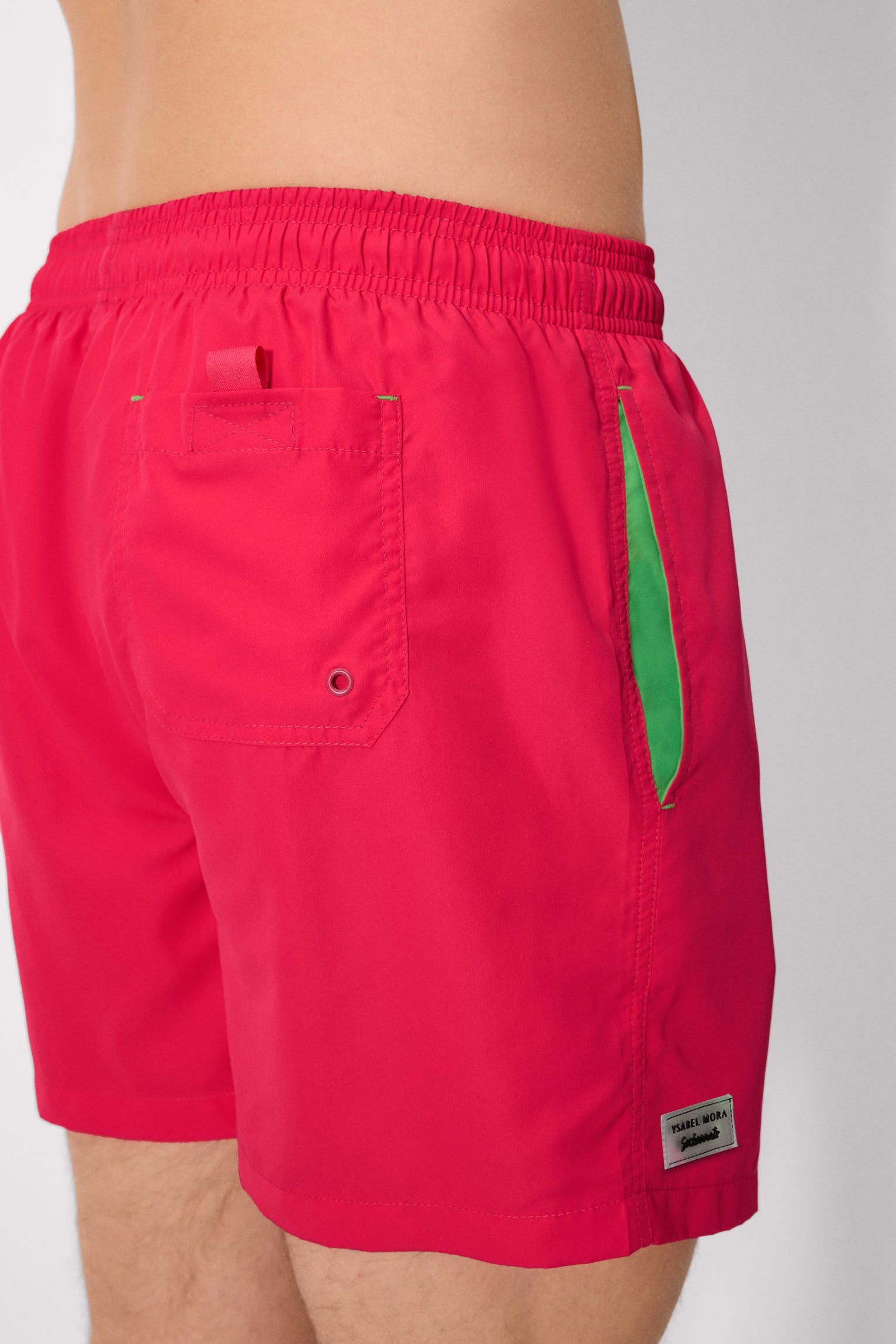 Maillot de bain mi-long fuchsia basique Sockarrats