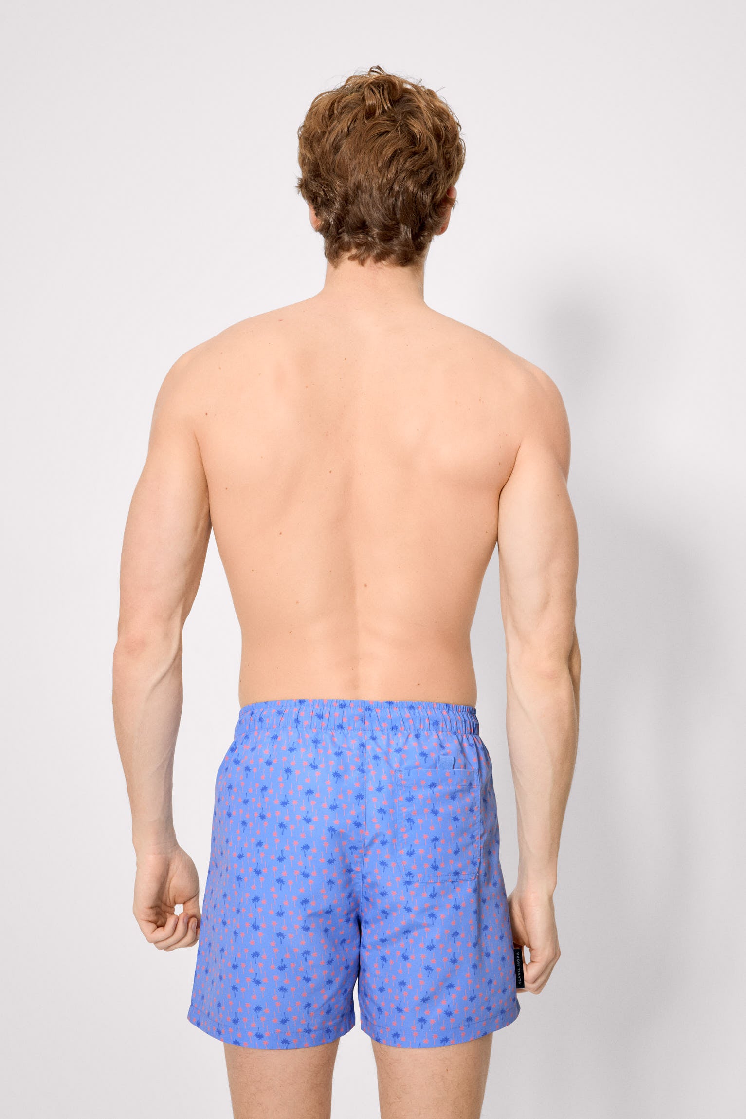 Bañador medio estampado palmeras - Ysabel Mora