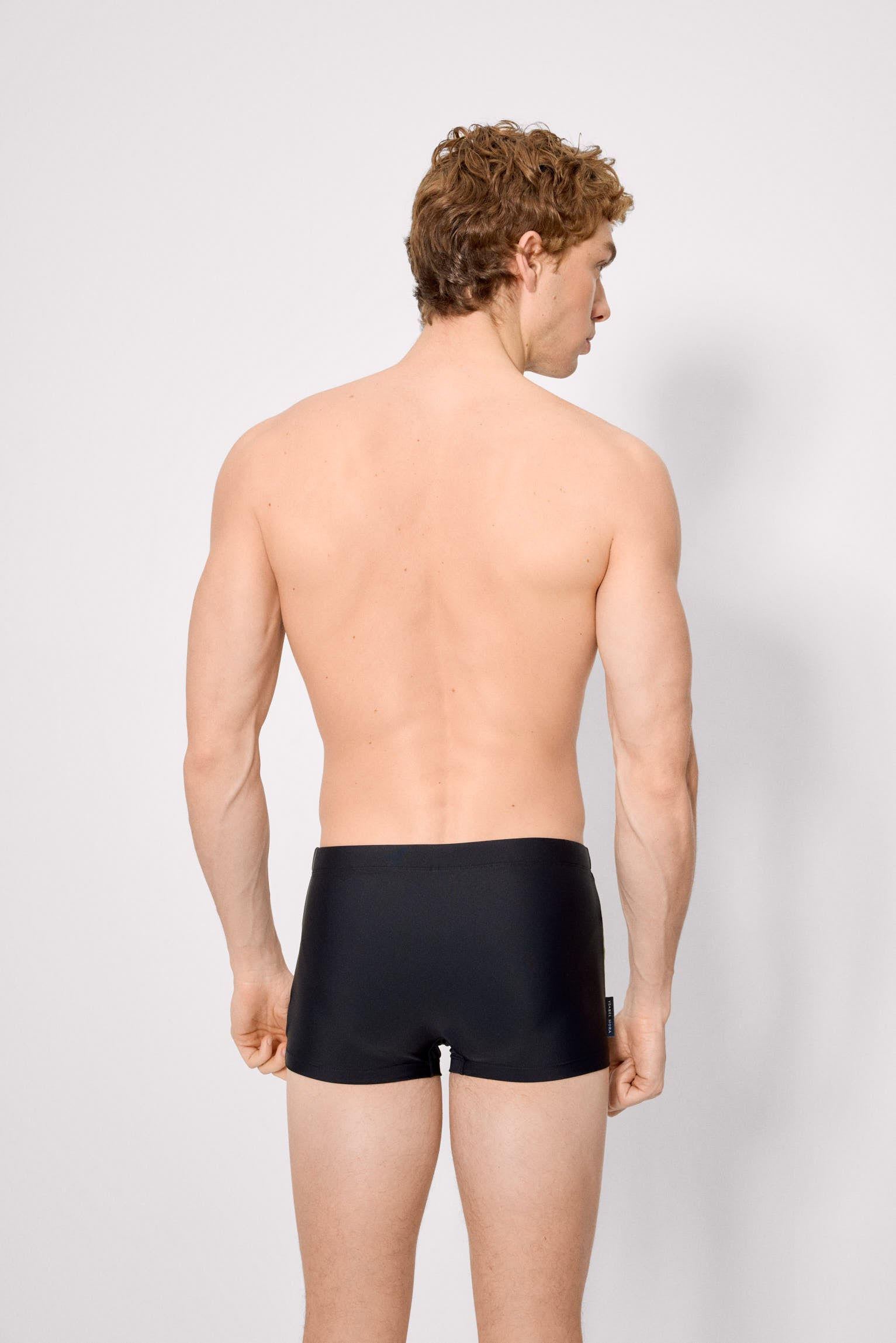 Bañador bóxer detalle rayas negro - Ysabel Mora