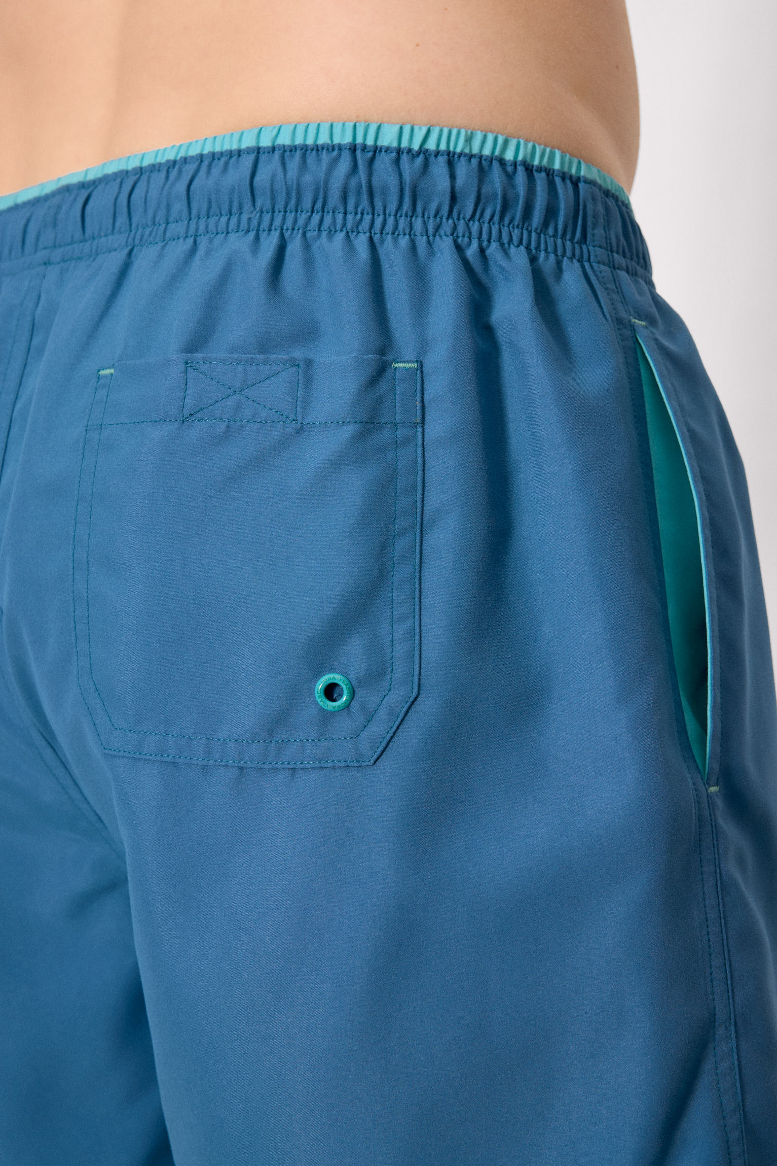 Bañador largo básico azul - Ysabel Mora