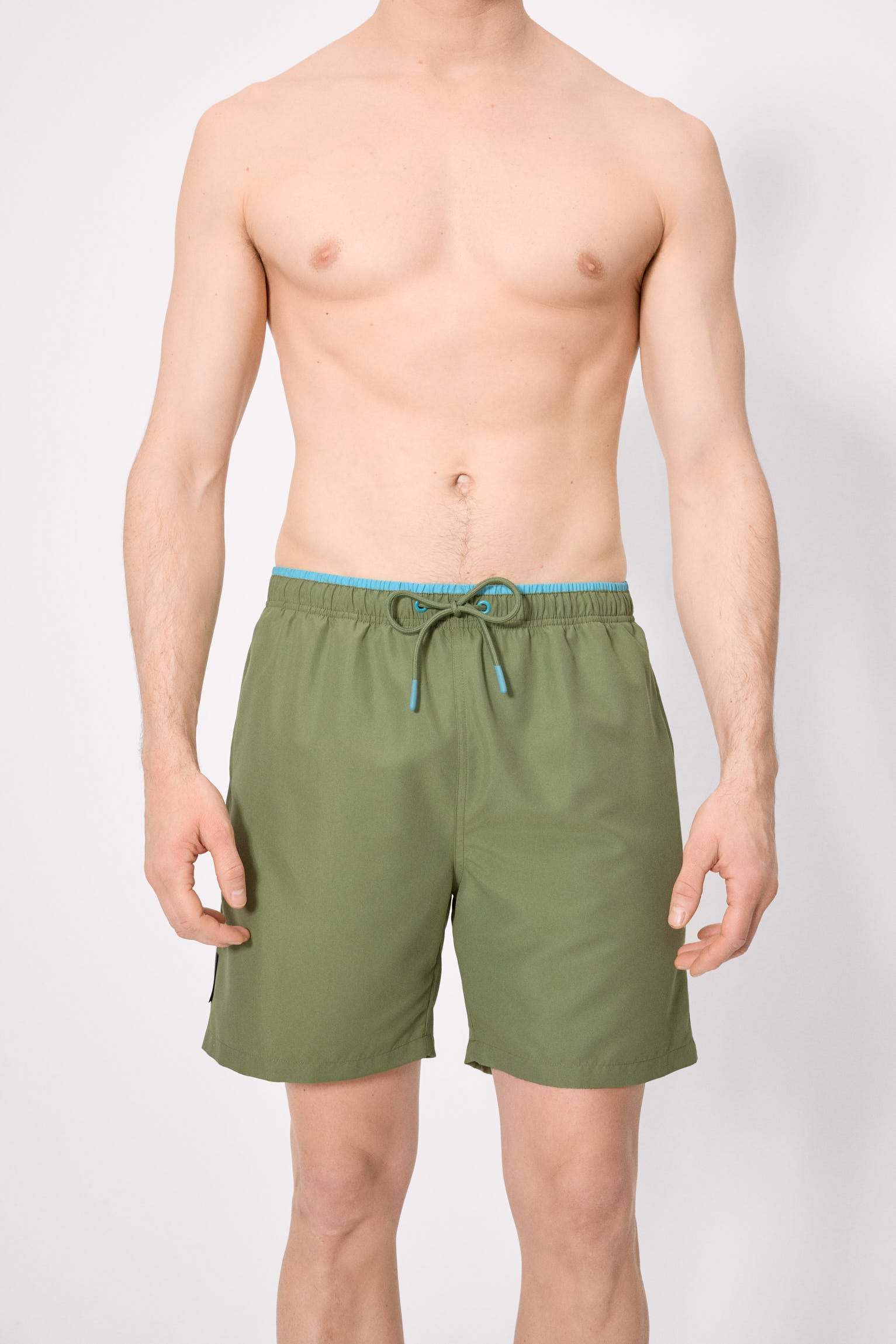 Bañador largo básico verde - Ysabel Mora