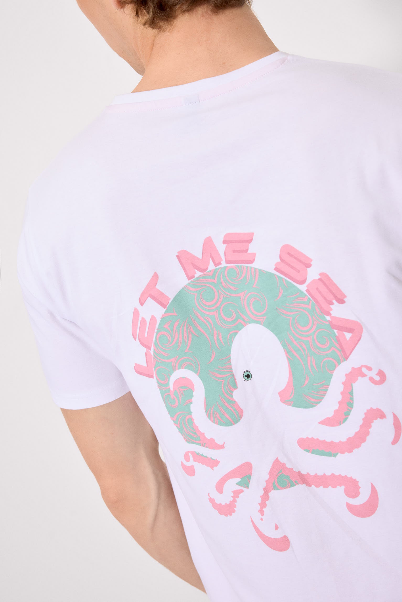 Camiseta manga corta básica Let me sea blanco - Ysabel Mora