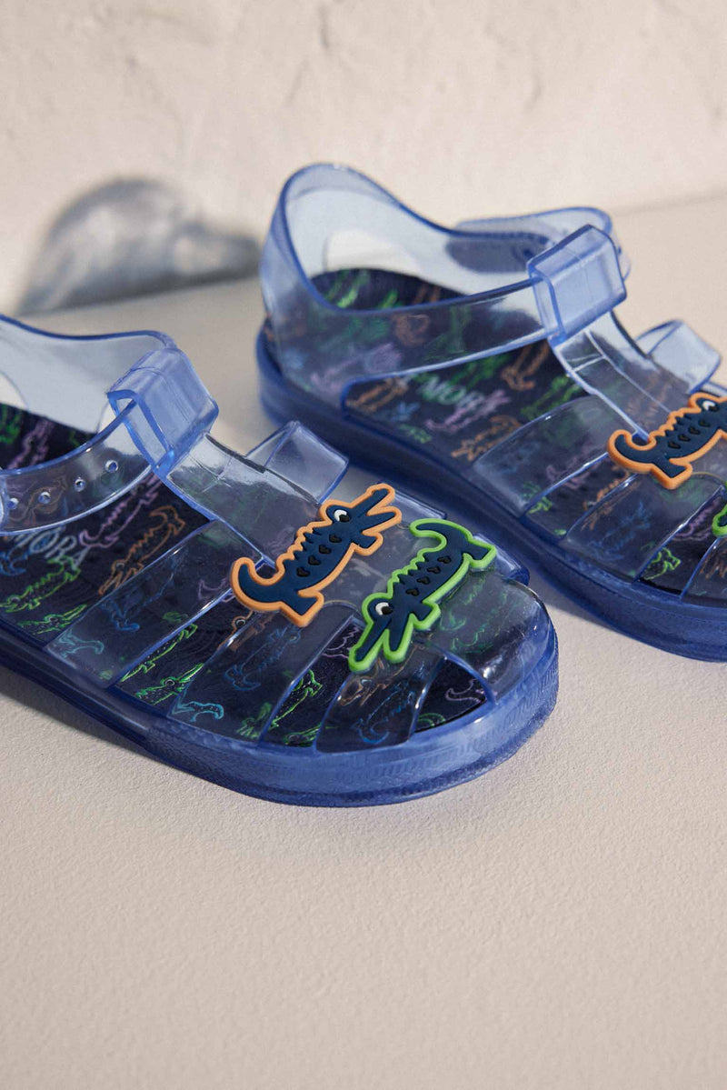 Sandales de plage enfant imprimé crocodile