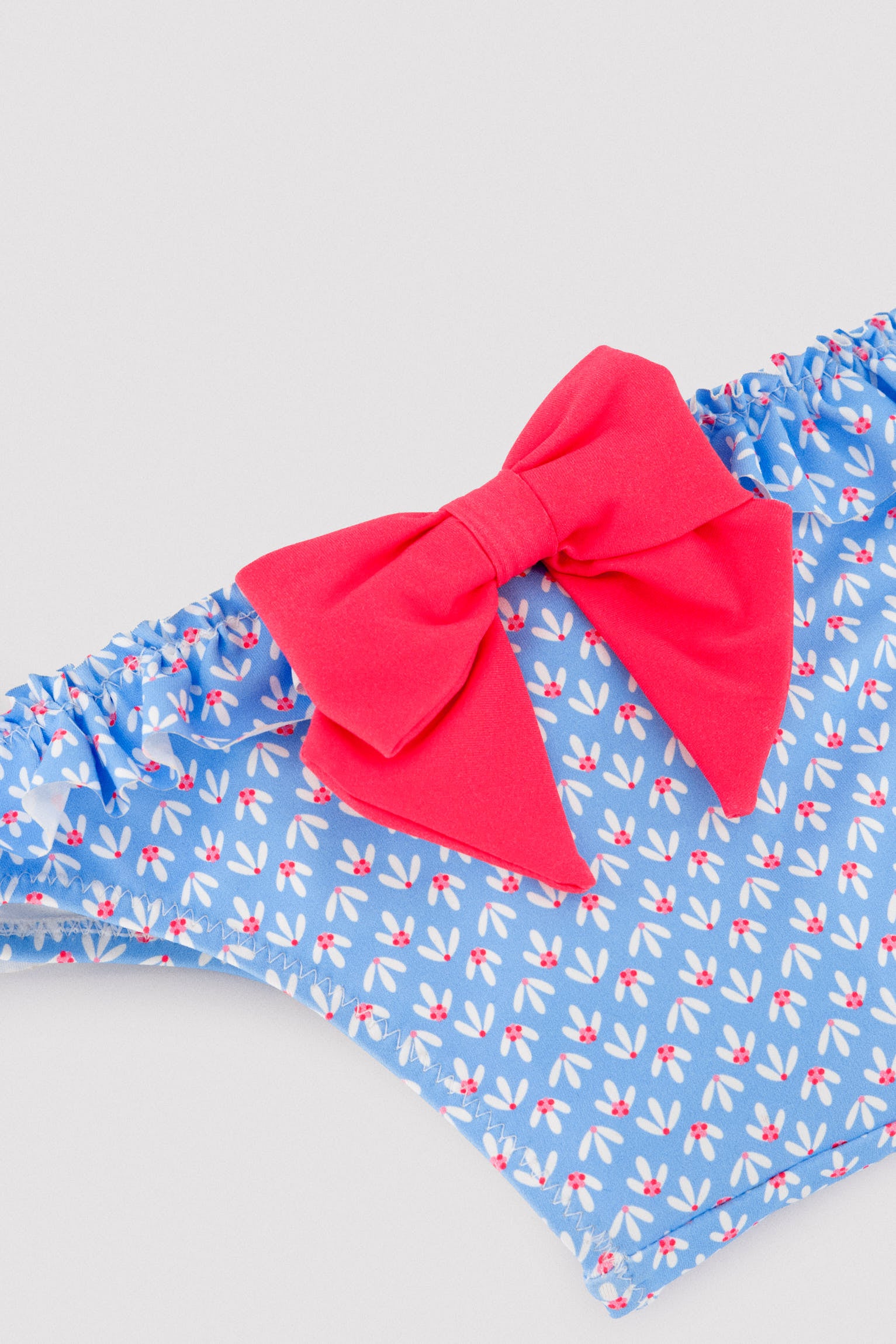 Bloomer bébé à volants et nœuds, imprimé floral