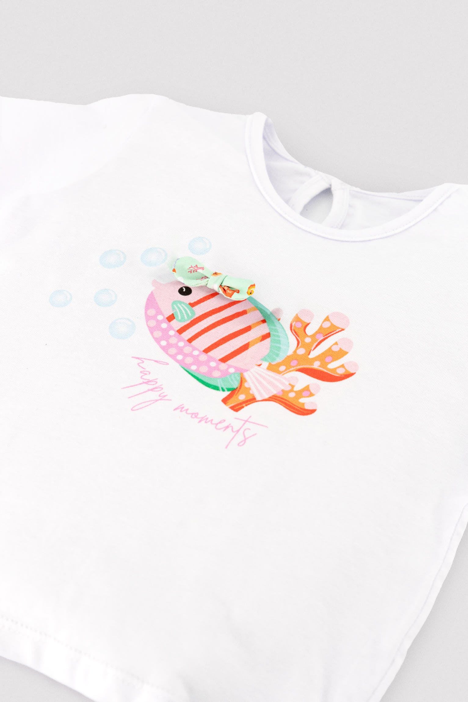 Conjunto bebé camiseta y braguita estampado fauna marina - Ysabel Mora