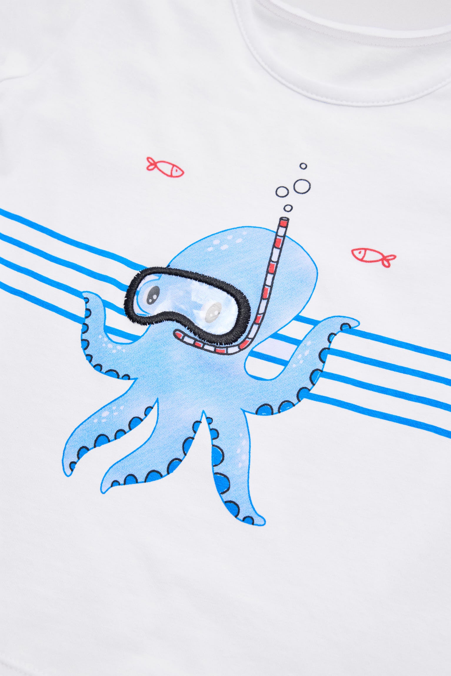 Ensemble t-shirt et caleçon pour bébé avec imprimé pieuvre