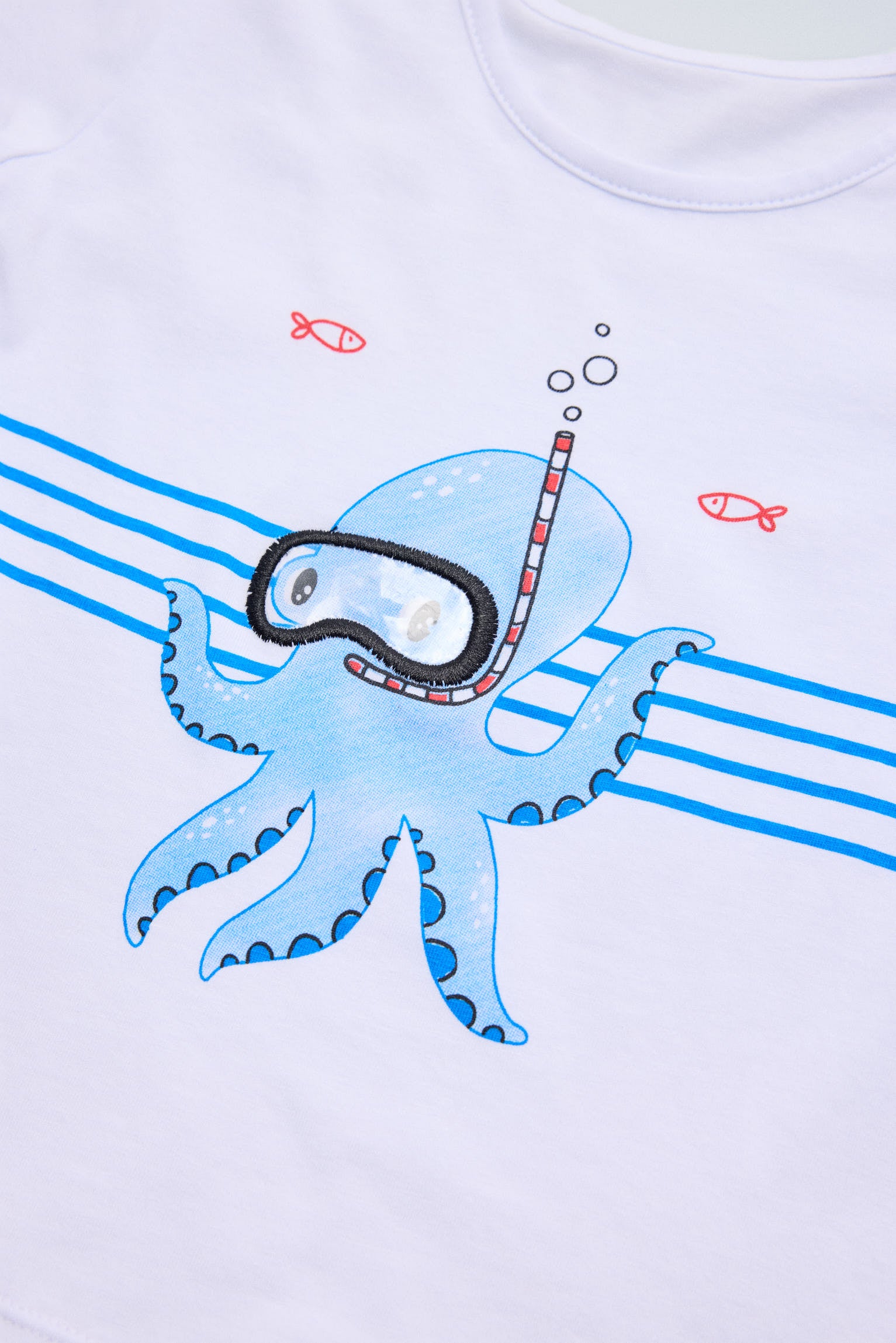 Ensemble t-shirt et caleçon pour bébé avec imprimé pieuvre