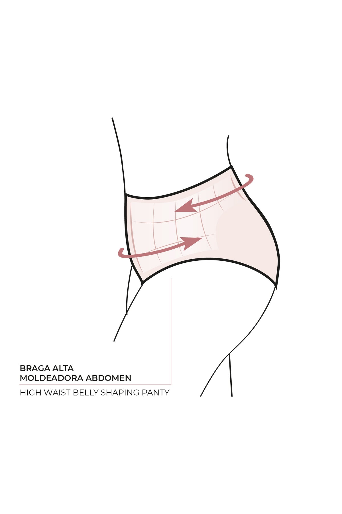 Braga bikini reductora alta rojo - Ysabel Mora
