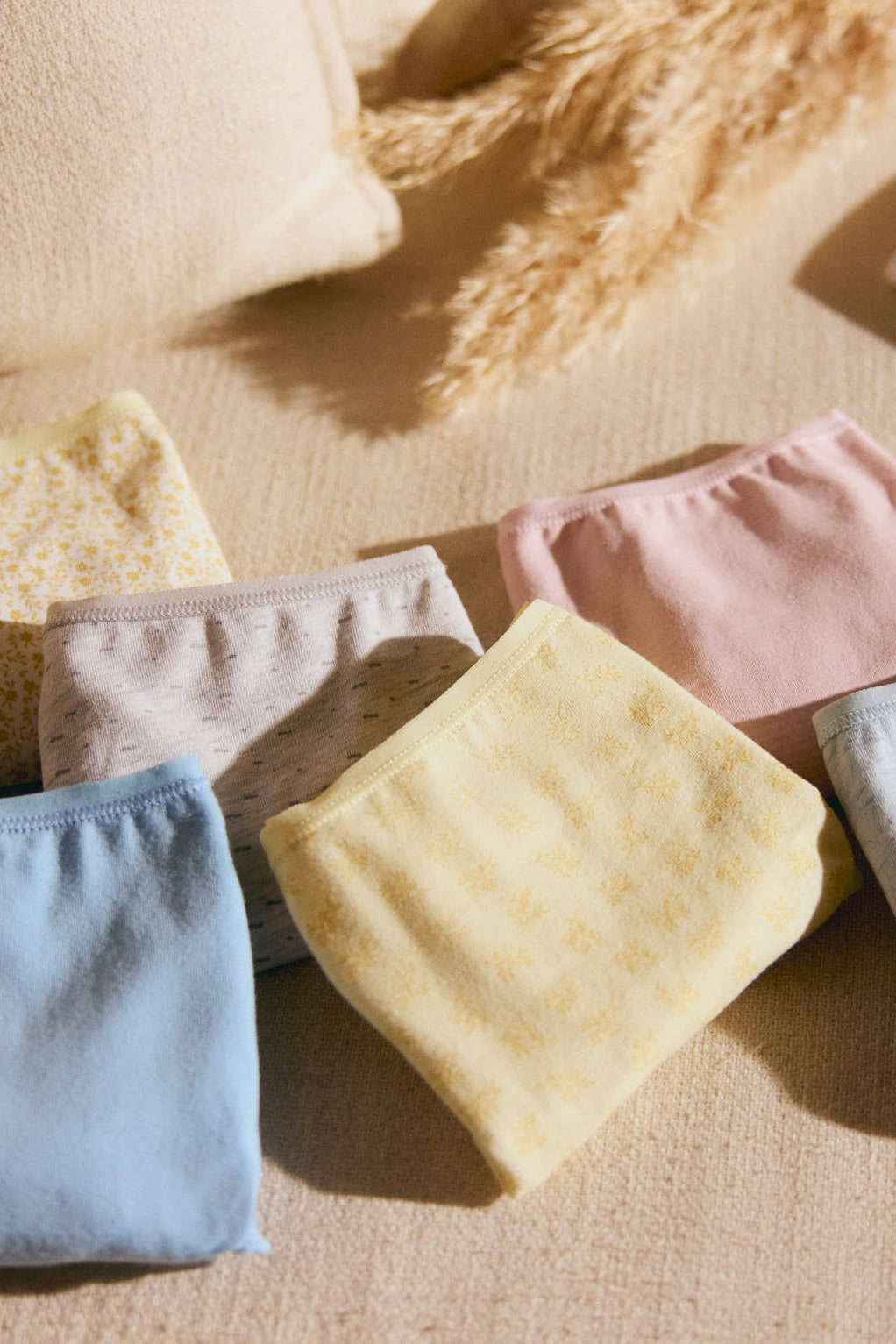 Lot de 6 slips midi unis et imprimés