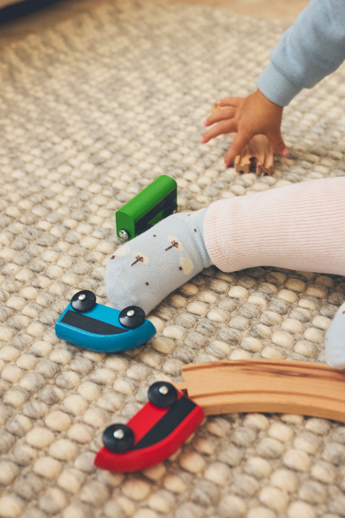Lot de 4 chaussettes bébé imprimé hiboux et arbres