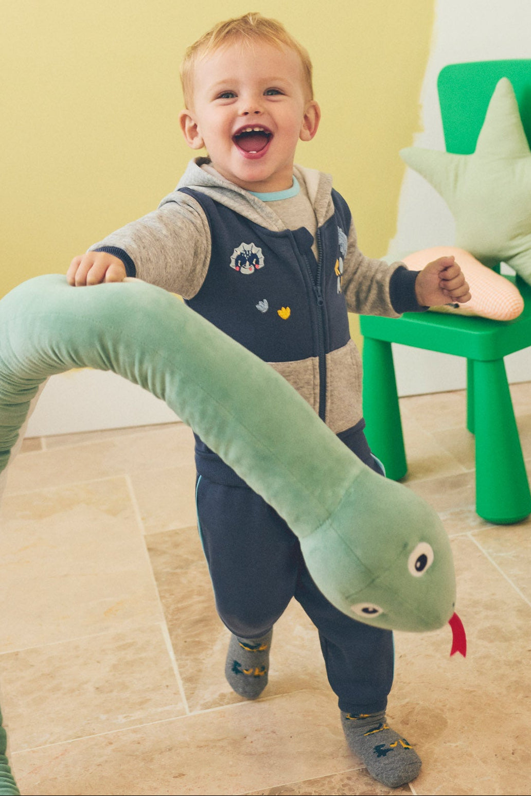 Conjunto chándal bebé cremallera dinosaurios
