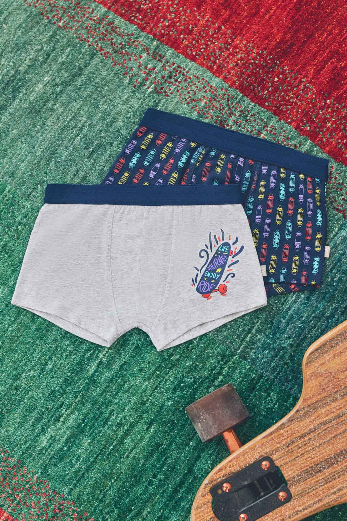 Lot de 6 boxers junior imprimés