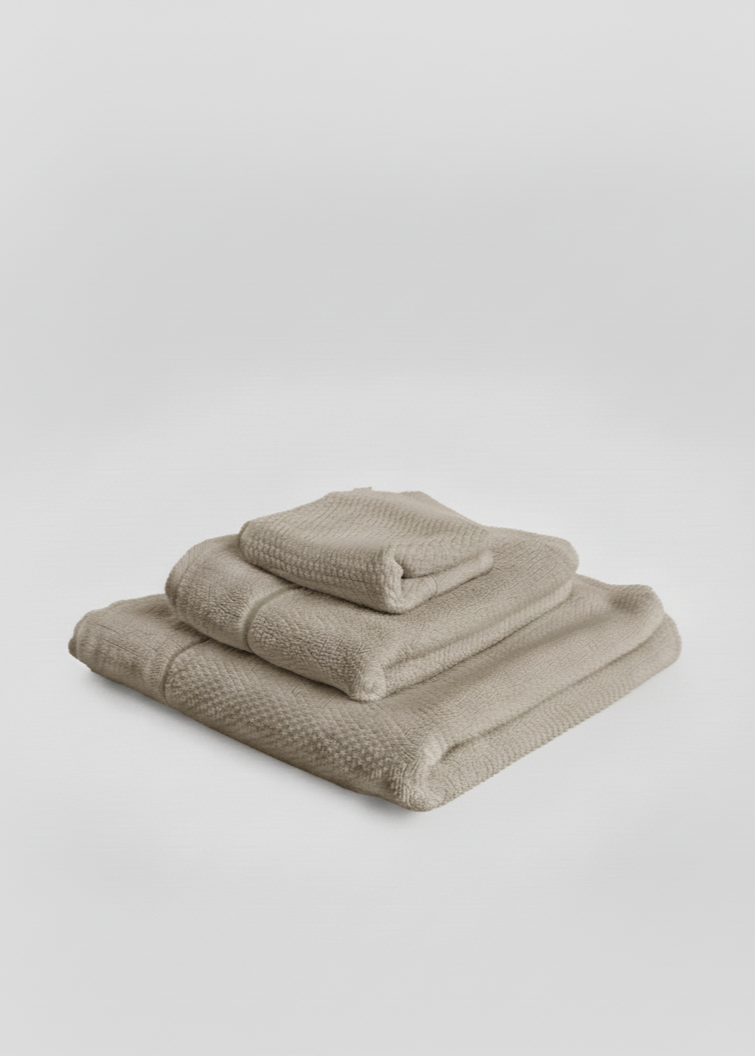 Lot de 3 serviettes beiges | MUYDEMI