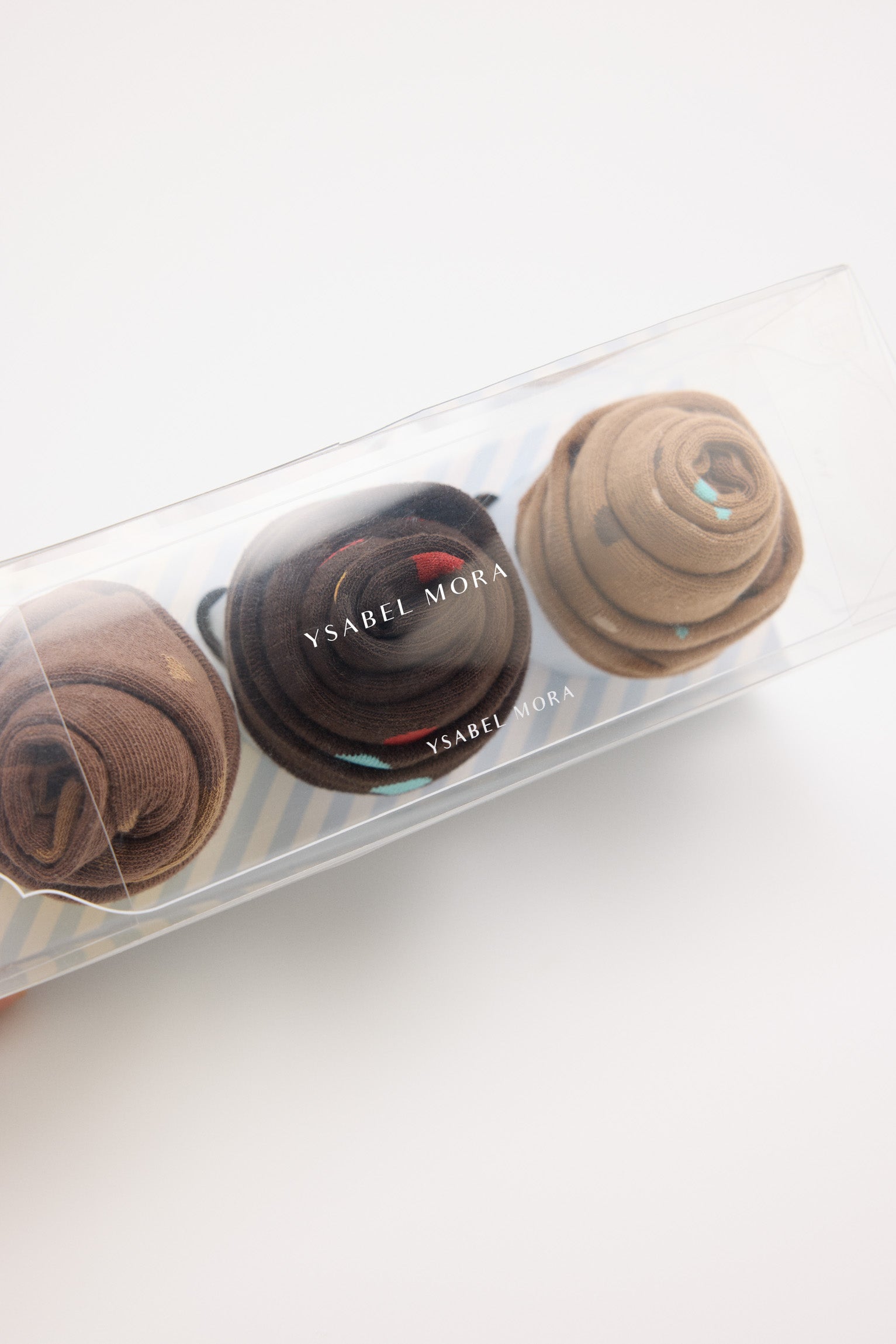 Coffret cadeau de 3 chaussettes muffins au chocolat