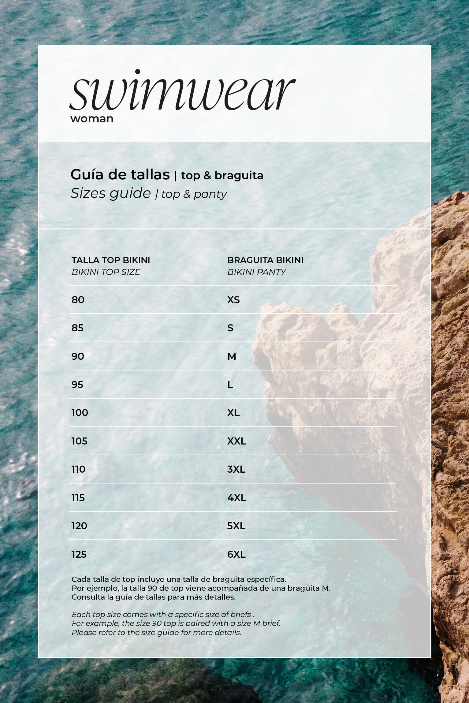 Conjunto de bikini bandeau estampado tropical copa B - Ysabel Mora