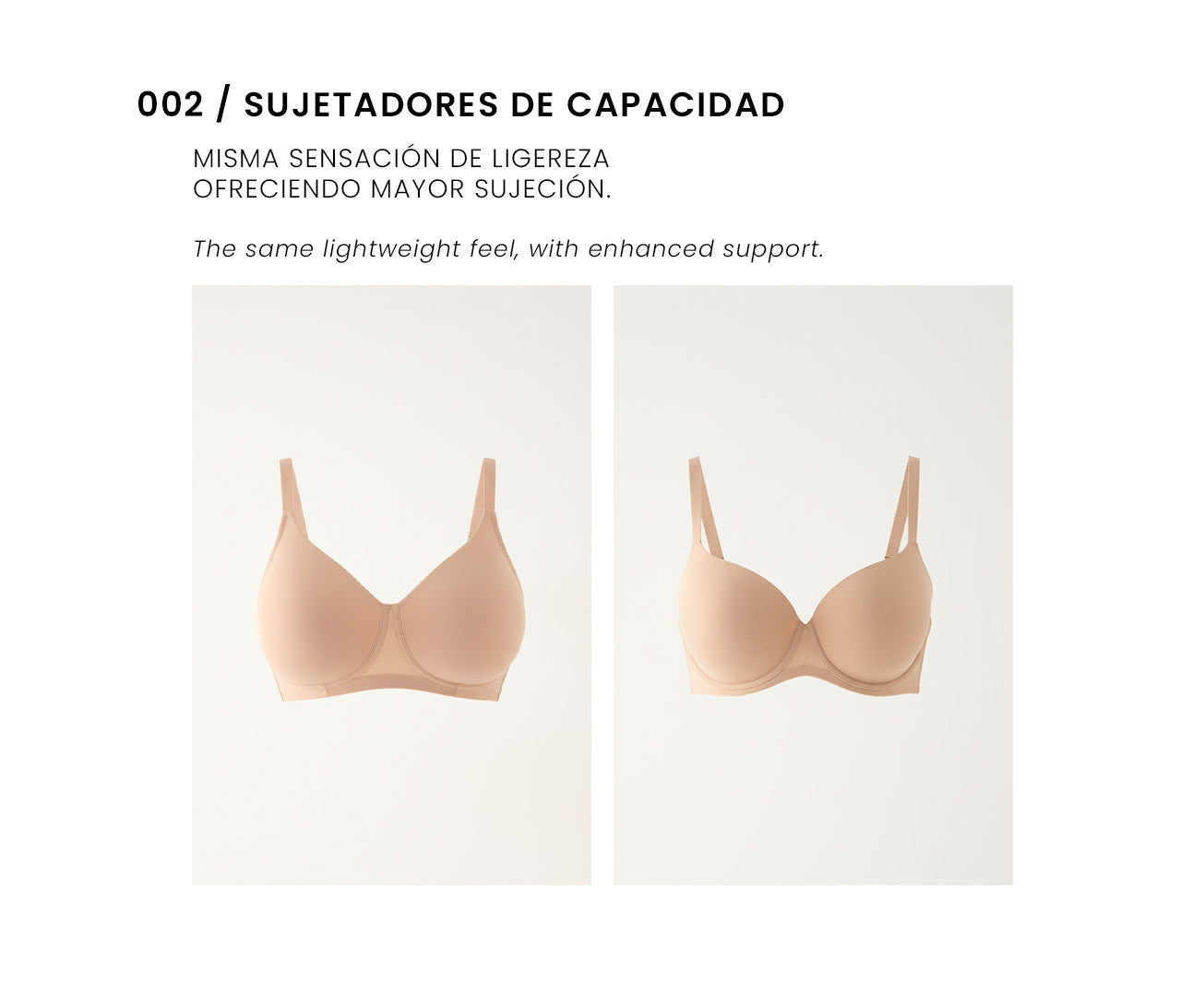 Sujetadores de capacidad nomarks Paula Echevarría x Ysabel Mora