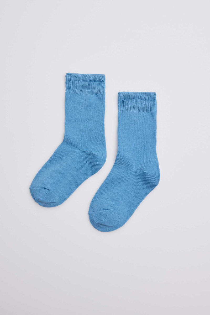 02814 1 calcetin infantil algodon - Azul