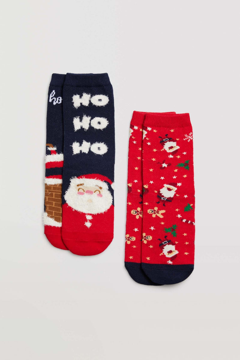 Chaussettes de Noël pour enfants - paquet de 2