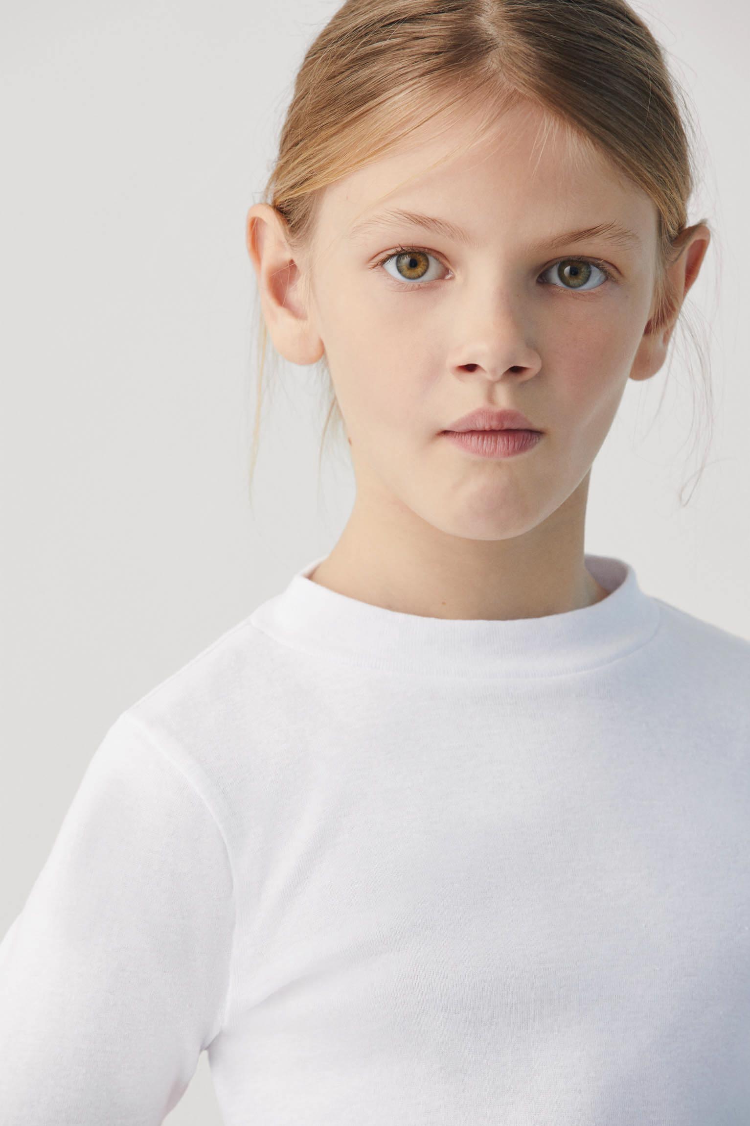 18308 4 camiseta interior infantil manga larga - Blanco