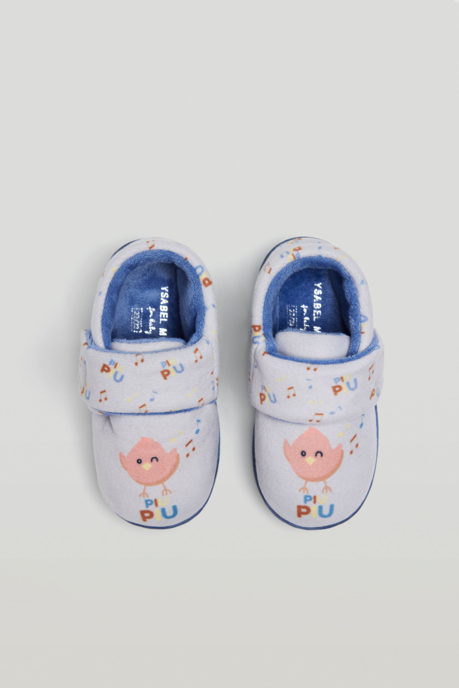 Zapatillas de casa bebé cierre adherente - Ysabel Mora
