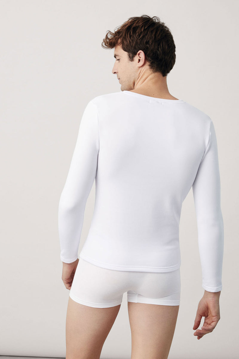 70101 1 camiseta interior termica manga larga - Blanco