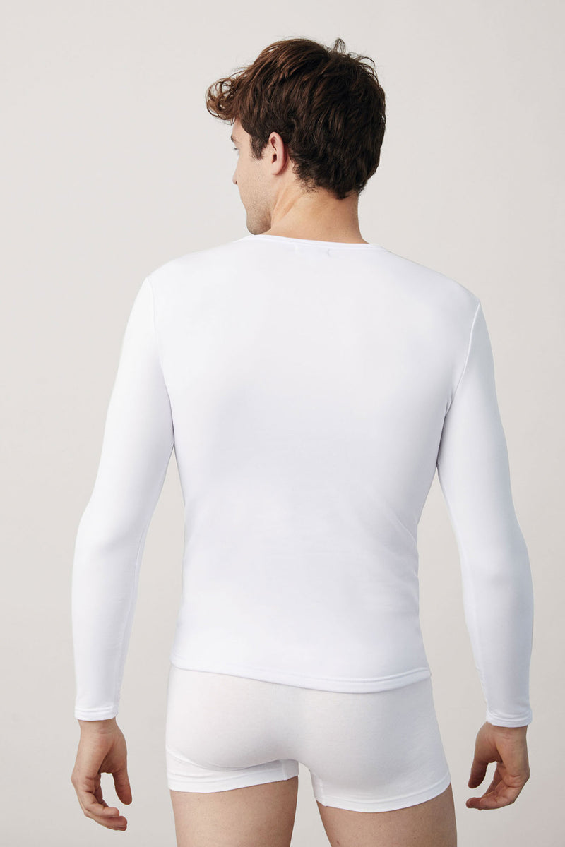 70102 3 camiseta interior termica manga larga - Blanco