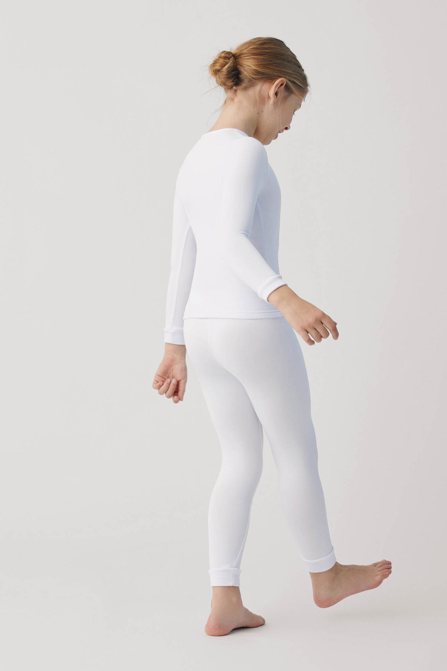 70206 3 pantalon termico infantil - Blanco